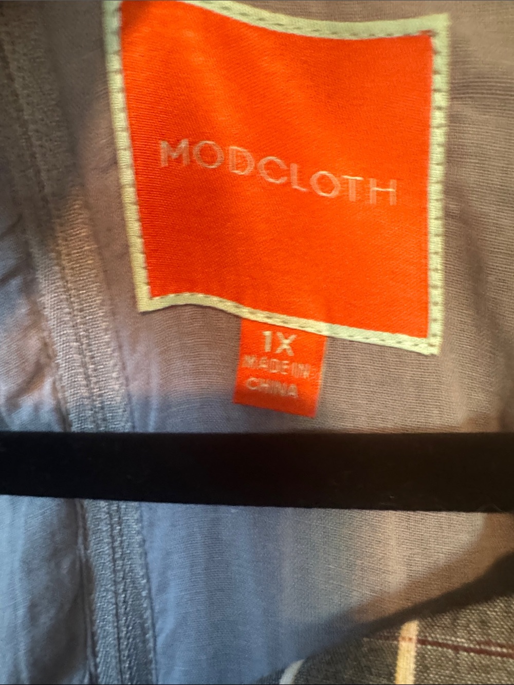 Modcloth "Fabulous Fit and Flare" in Grey Stripes - Picture 7 of 14